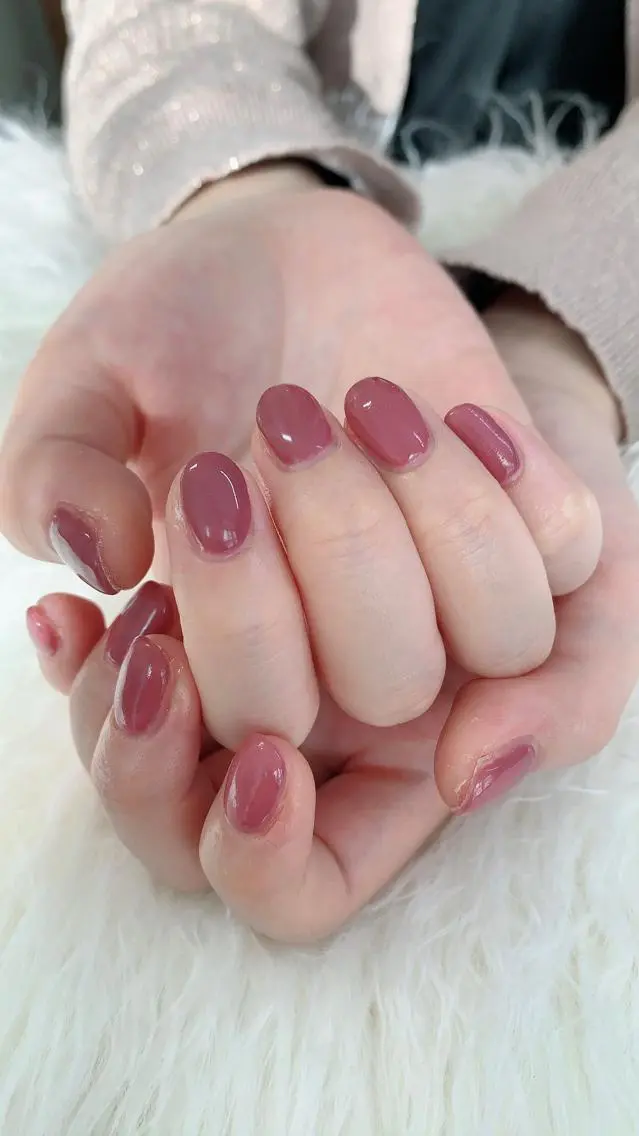 ネイル ワンカラーネイル ピンク pipi ..のネイルデザイン