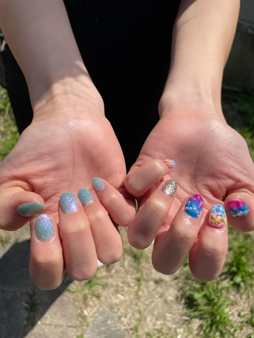 ネイル 夏ネイル Betty❤︎ ネイル＆よもぎ蒸しのネイルデザイン