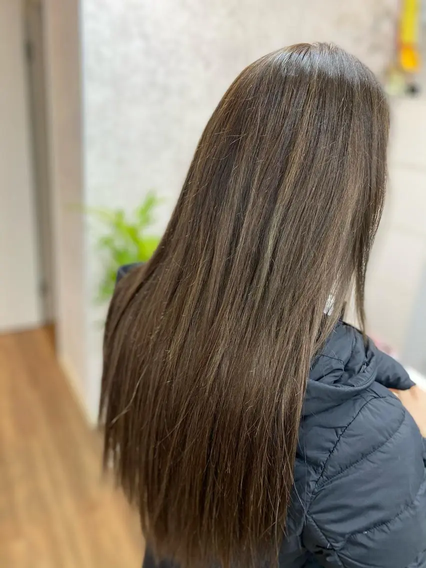 ロング カラー ヘアアレンジ エクステ ヘアカラー トリートメント エクステ GLOSS 心斎橋 山上のヘアスタイル