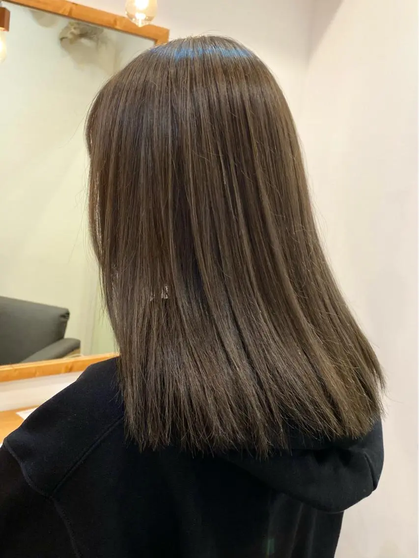 ミディアム カラー 馬場 涼平のヘアスタイル