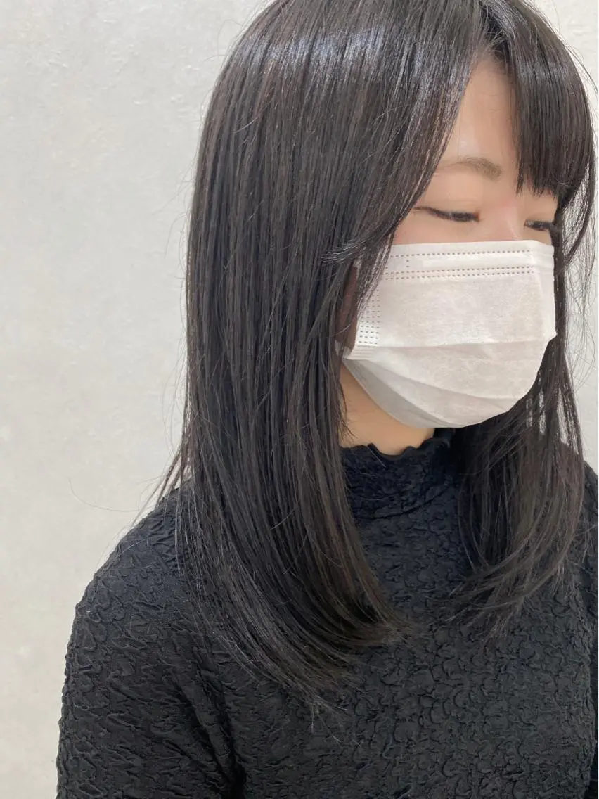 セミロング カラー カット ヘアカラー トリートメント 🌿縮毛矯正/ 髪質改善🌿コバヤシのヘアスタイル