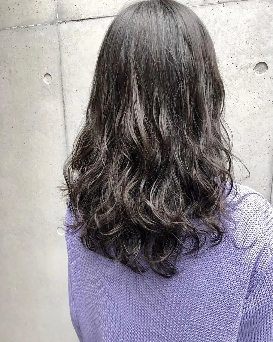 ロング パーマ ボブパーマコテ巻き風 パーマNo1深江秀平のヘアスタイル