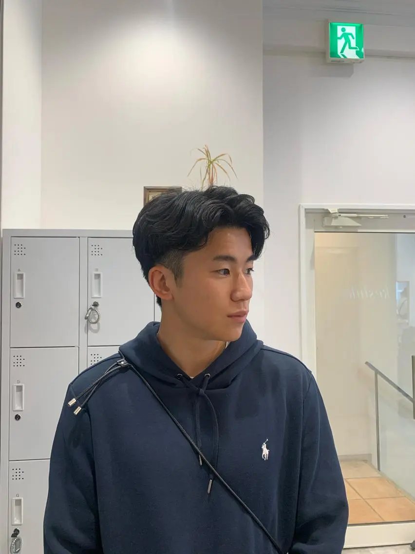 パーマ メンズ AMI🎀韓国ヘア 透明感カラーのヘアスタイル