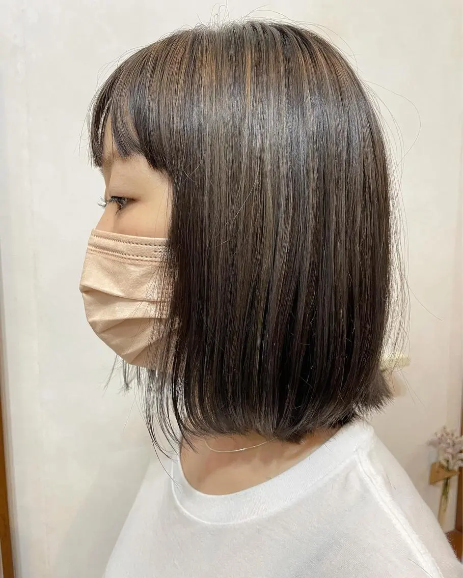 ミディアム カラー Sakairi Yunaのヘアスタイル