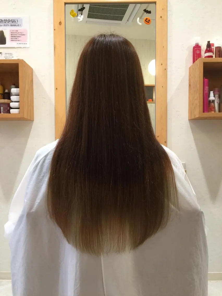 ロング カラー トリートメント ツヤ髪専門美容師 桑原 和誠のヘアスタイル