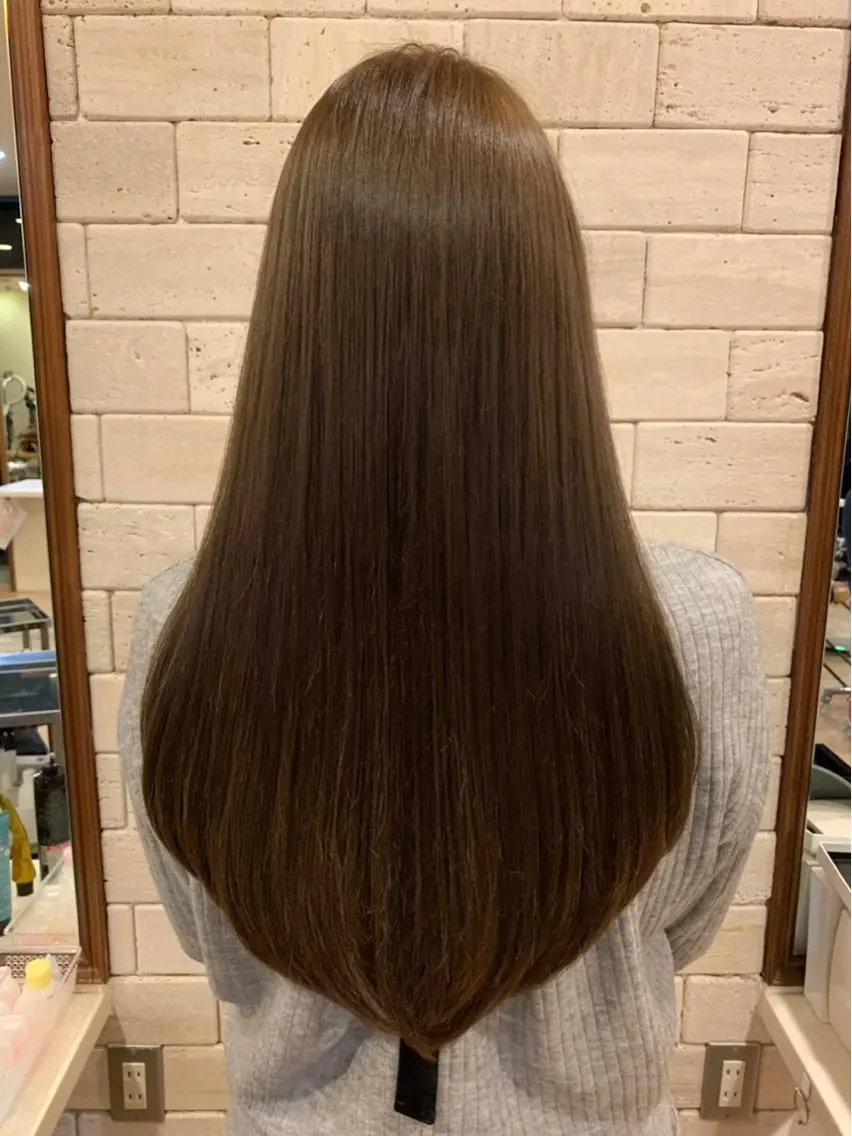 ロング 韓国ヘア🇰🇷髪質 改善たけるのヘアスタイル