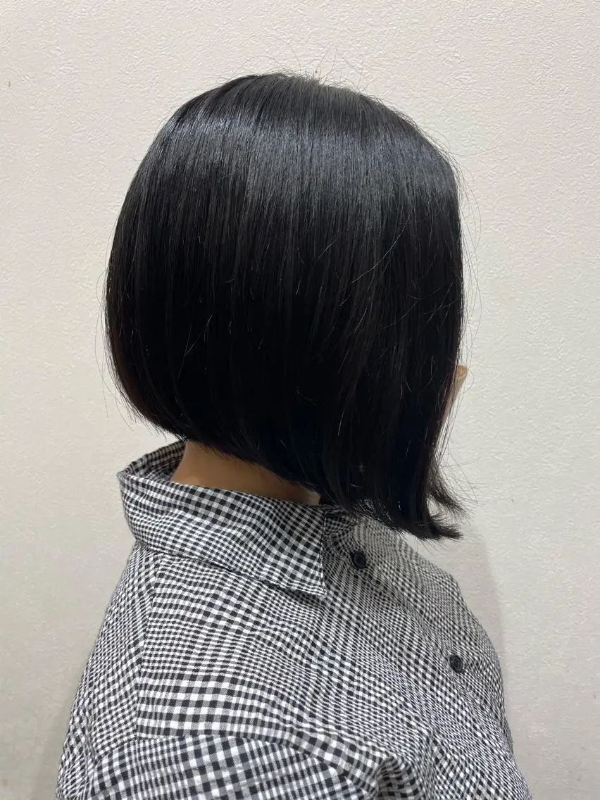 ショート 前下がりボブ ボブ カット ナチュラルカラー 児玉優香のヘアスタイル