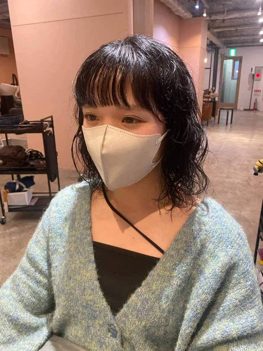 ショート カラー パーマ カット パーマ トリートメント Hayashi Shioriのヘアスタイル