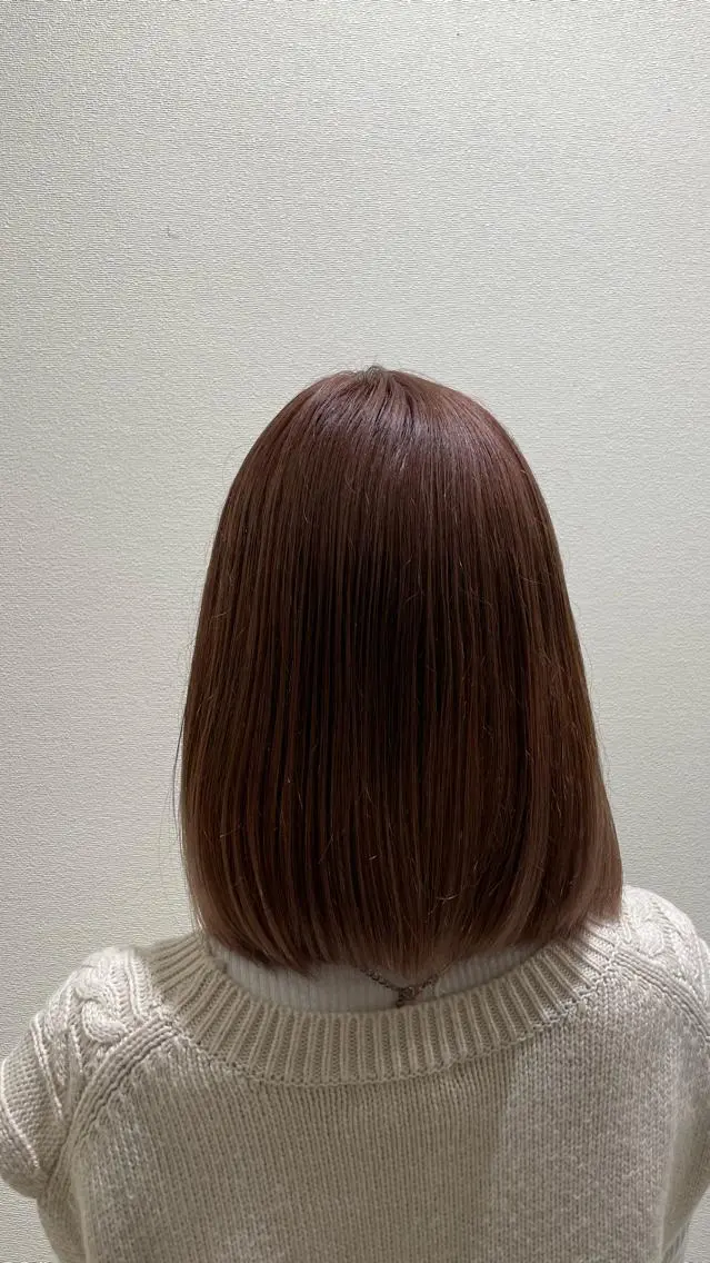 ミディアム 髪質改善縮毛矯正 堀田陸斗のヘアスタイル