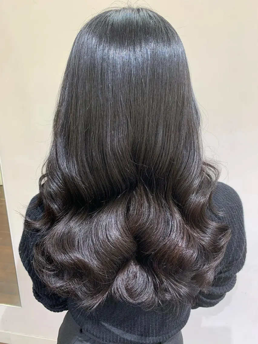 ロング パーマ デジタルパーマ🫧 韓国風ヘア🫧サクラのヘアスタイル