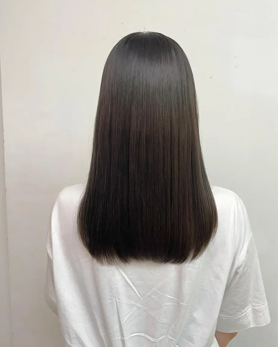 セミロング カラー 髪質改善 トリートメント カット トリートメント 川上拓真 ✂︎学芸大学のヘアスタイル