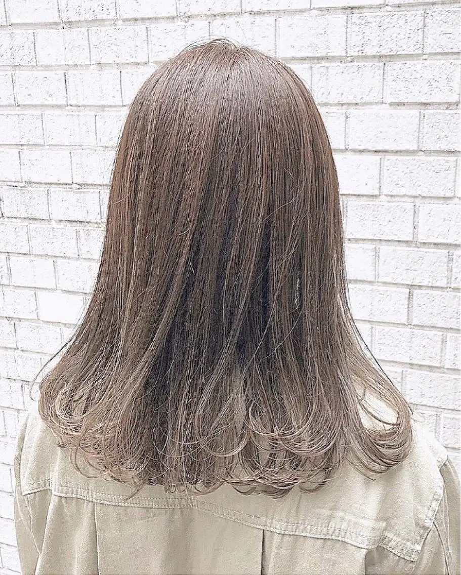 セミロング カラー ヘアアレンジ 【赤み消しカラー】 中野浩太のヘアスタイル