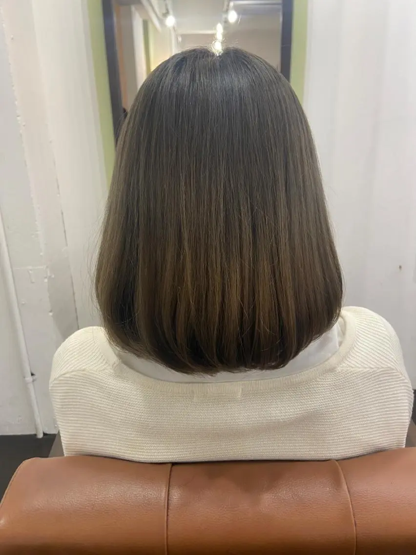 ミディアム ボブ 久木原 ゆりのヘアスタイル