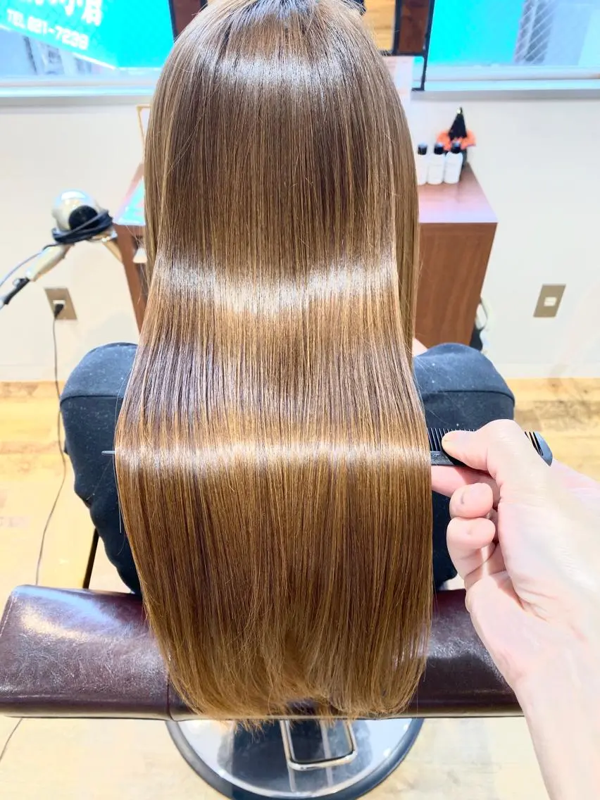 ロング 髪質改善 トリートメント 酸熱トリートメント トリートメント Kazu .Kのヘアスタイル