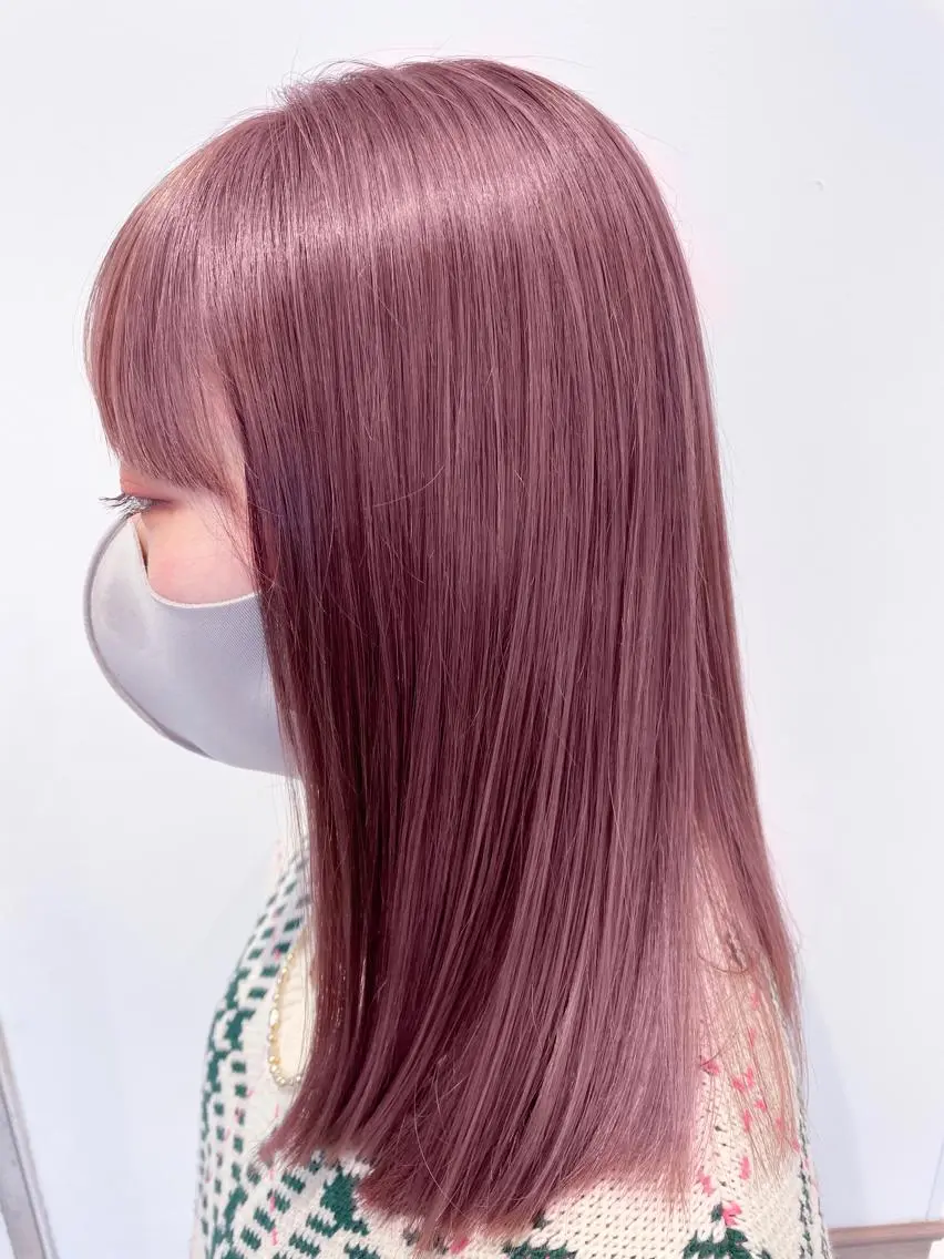 セミロング カラー ハイトーン特化 川井優汰のヘアスタイル