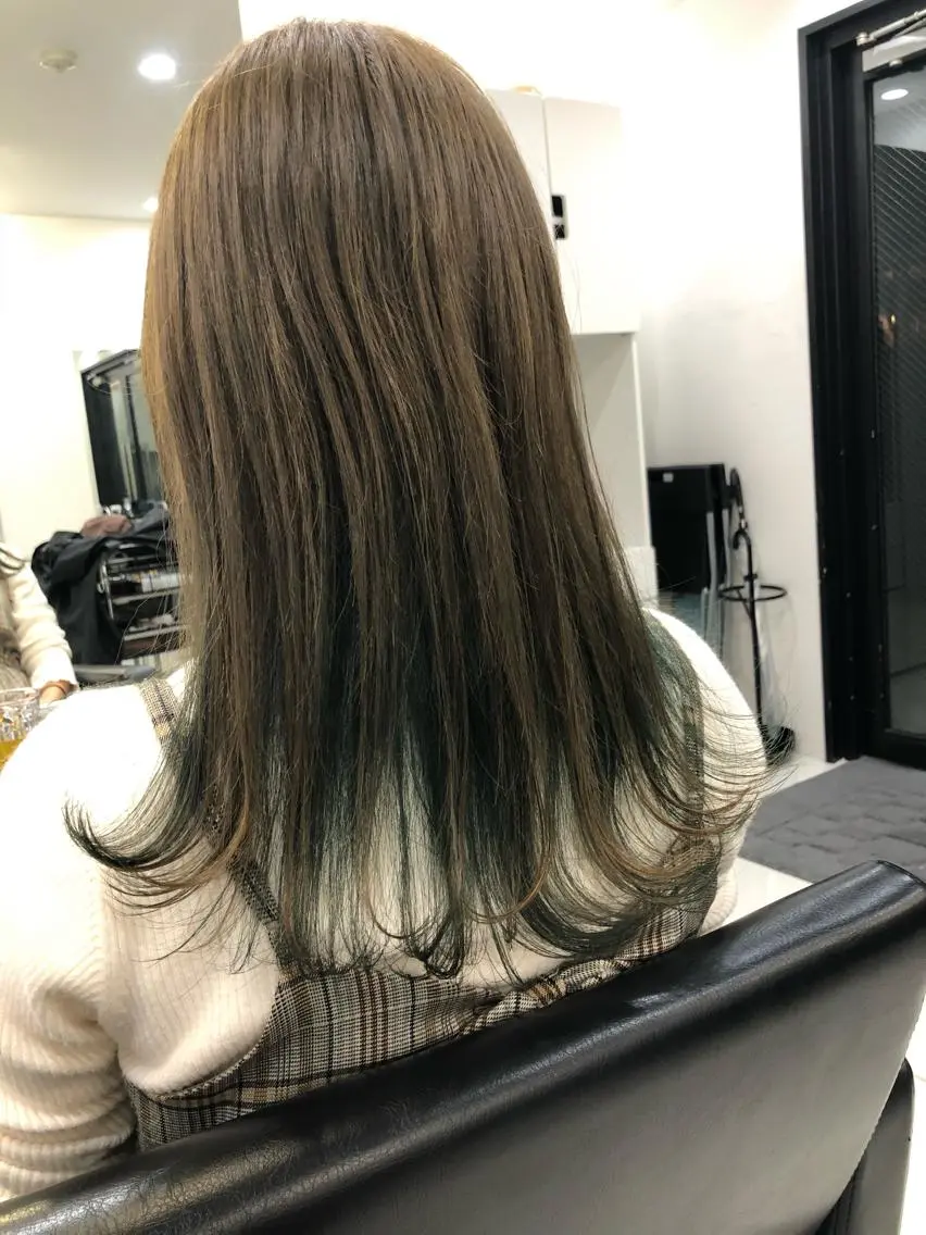 セミロング ヘアカラー トリートメント 縮毛矯正の達人 ☆ 松本のヘアスタイル