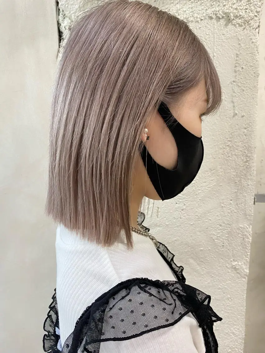 ショート カラー ベージュカラー ブリーチ ホワイトベージュ ミニモお気に入り数 No.1宍戸雄弥のヘアスタイル
