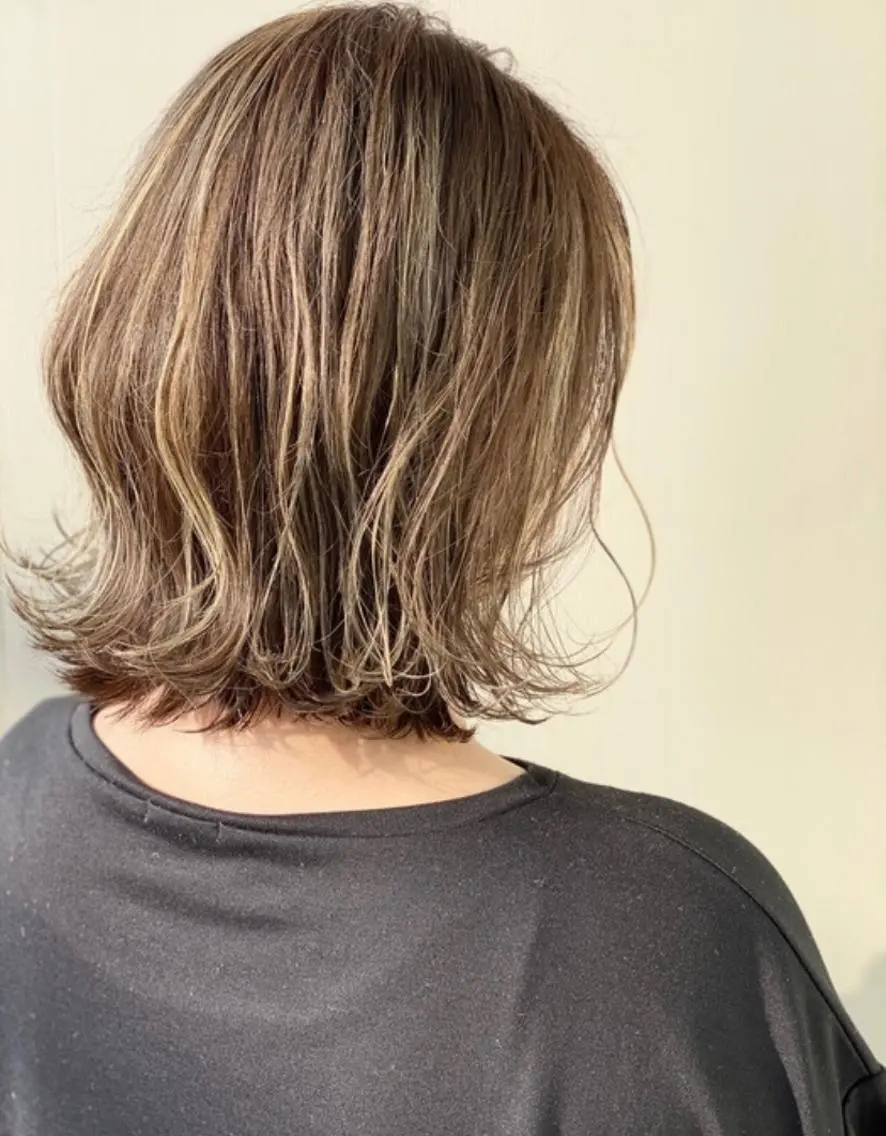 ミディアム カラー 杉田 健太のヘアスタイル