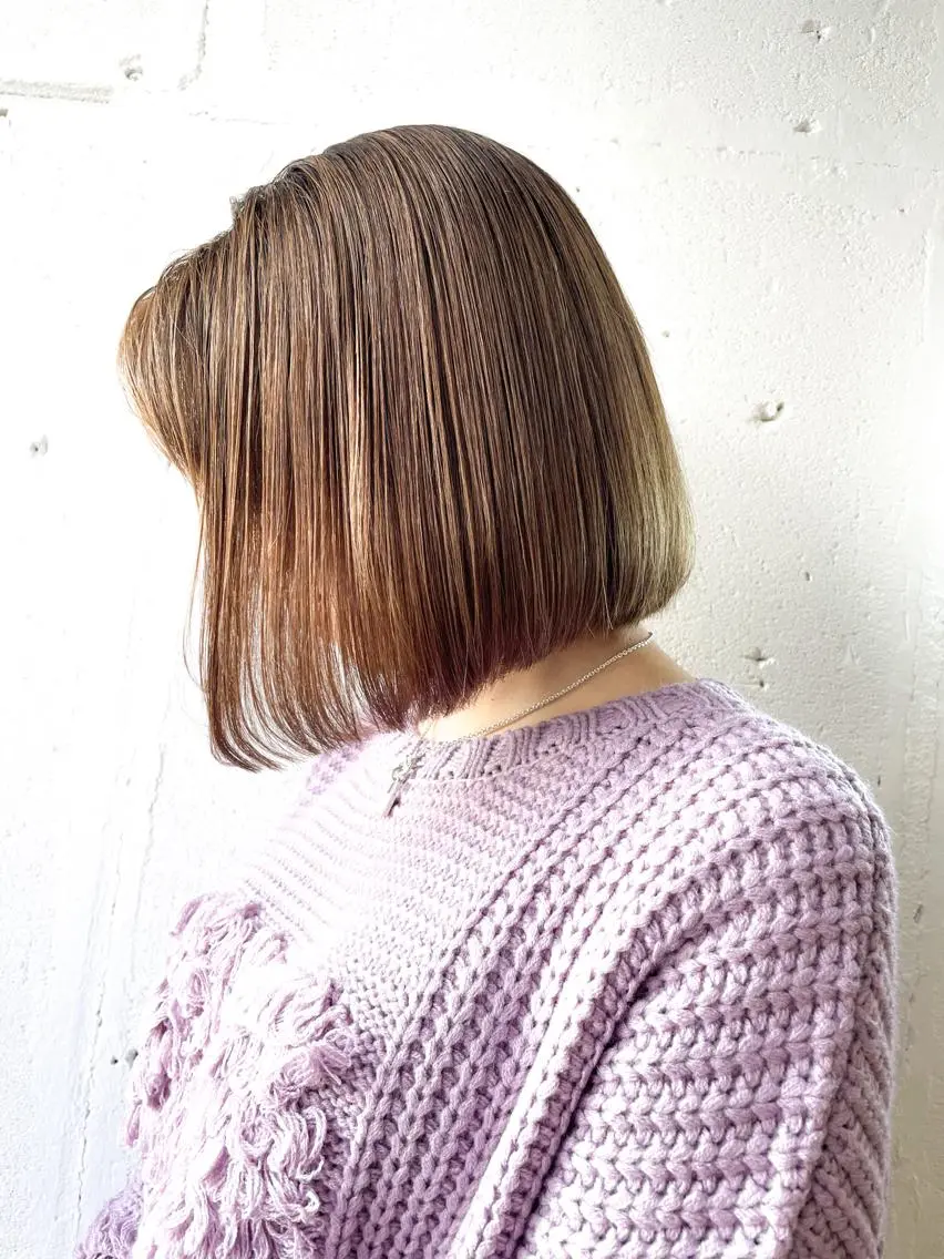 ショート カット ヘアカラー トリートメント ショート✨ボブ✨代表 新田見美仁のヘアスタイル