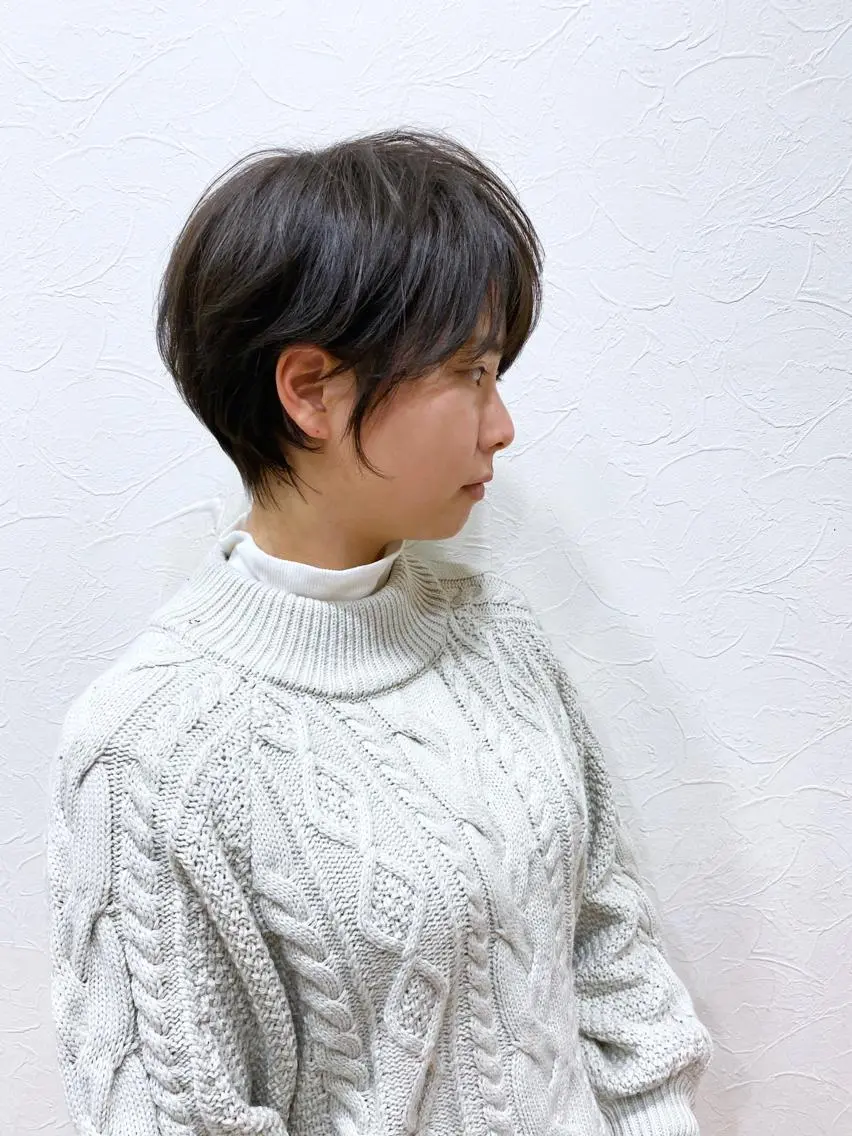 ショート ショートヘア カット 三瓶 智広のヘアスタイル