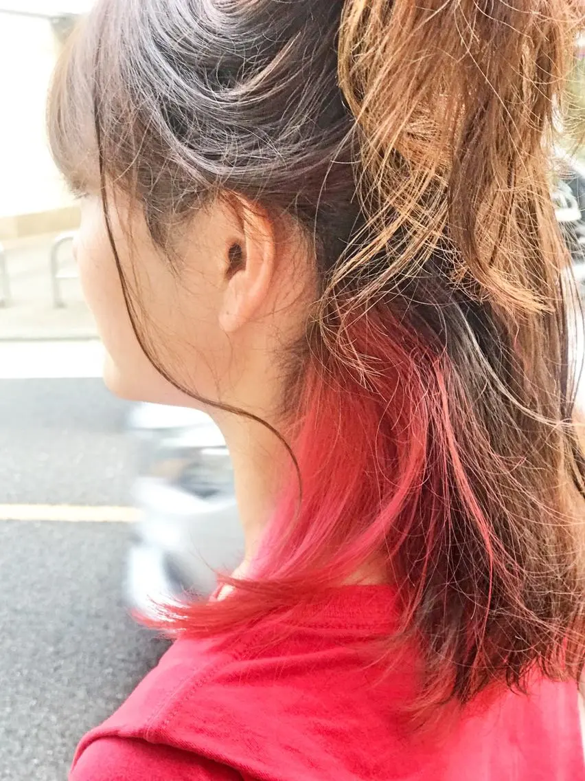 セミロング 代表 しみず としやのヘアスタイル