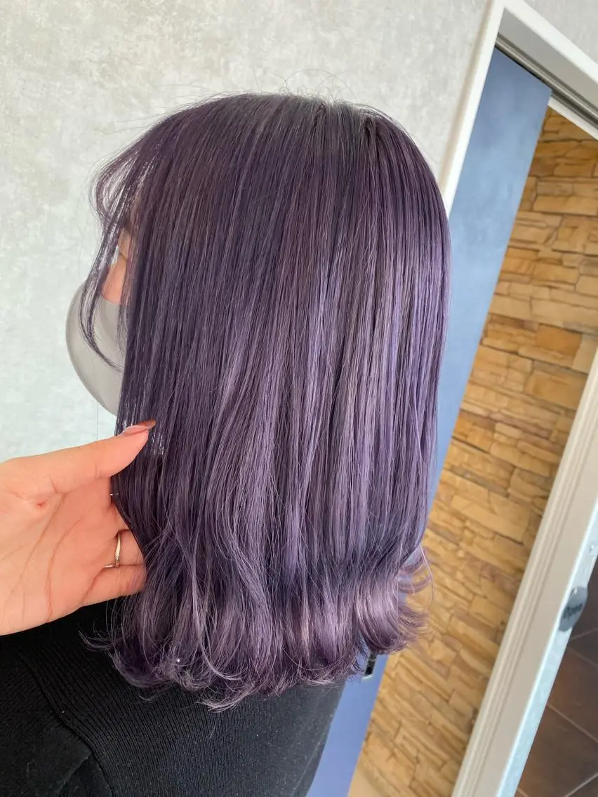 ミディアム カラー ヘアカラー トリートメント 浦口友華 ♡  暖色系カラーのヘアスタイル