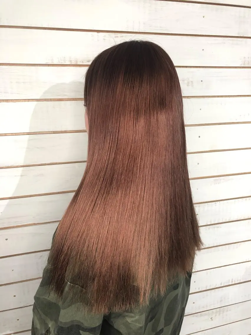 ロング カラー ブラウンカラー ピンクカラー ピンクブラウン ヘアカラー トリートメント 🧡艶髪/エクステ 🫧🧡YUKI❄️のヘアスタイル