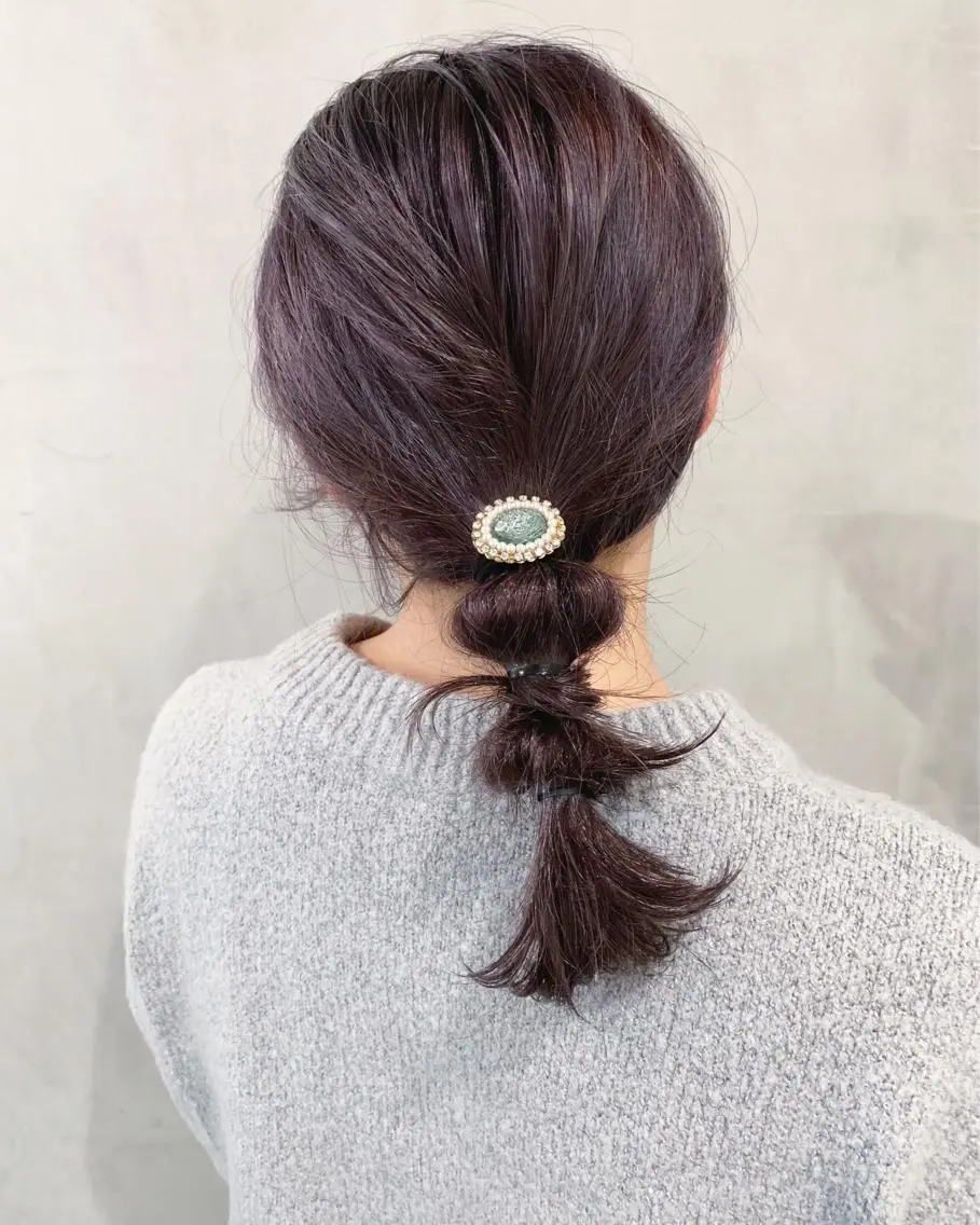 ミディアム カラー ヘアアレンジ カット ヘアカラー トリートメント 優作 〜圧倒的信頼〜のヘアスタイル