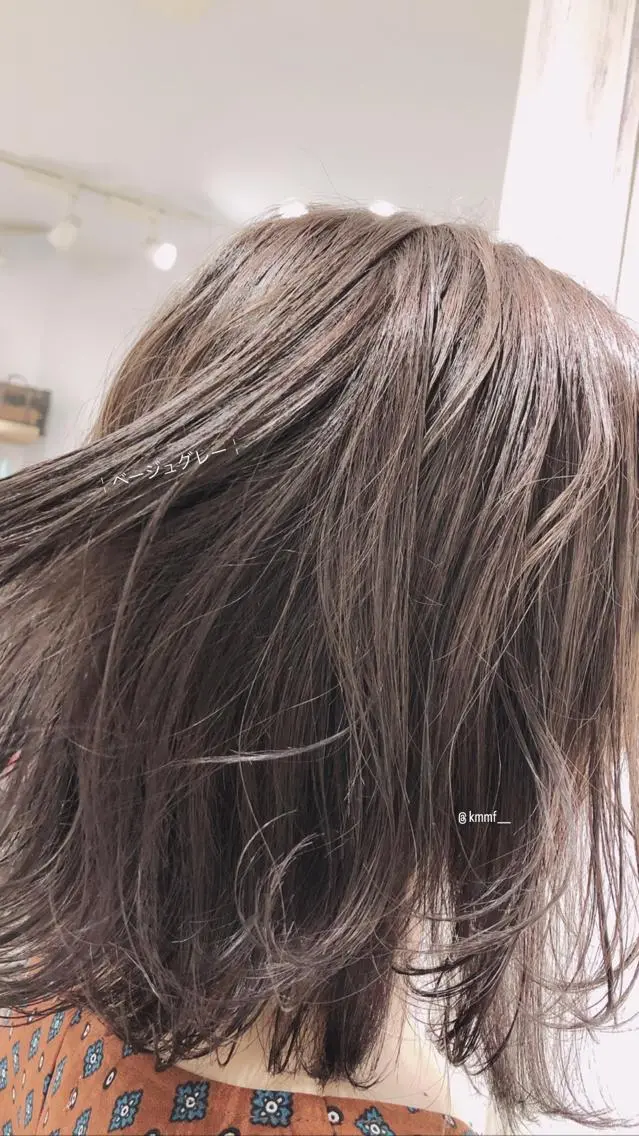 ミディアム カラー ヘアカラー 早田 遥 🍊.のヘアスタイル