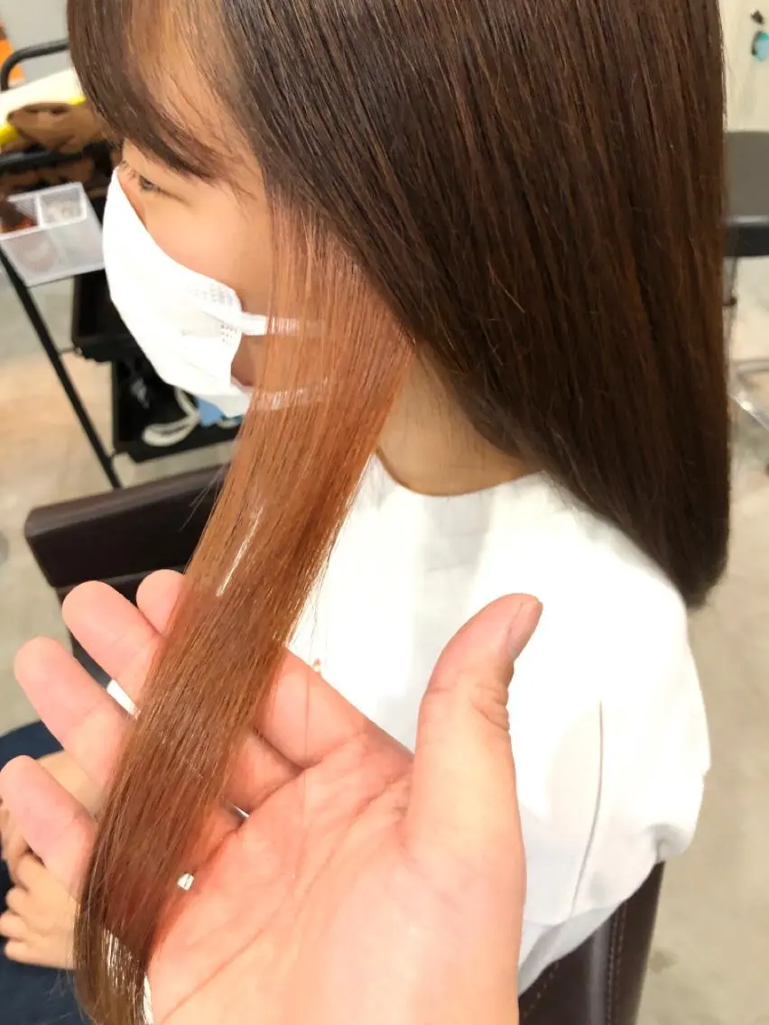 セミロング カラー カット ヘアカラー hair care ACRO店長 谷のヘアスタイル