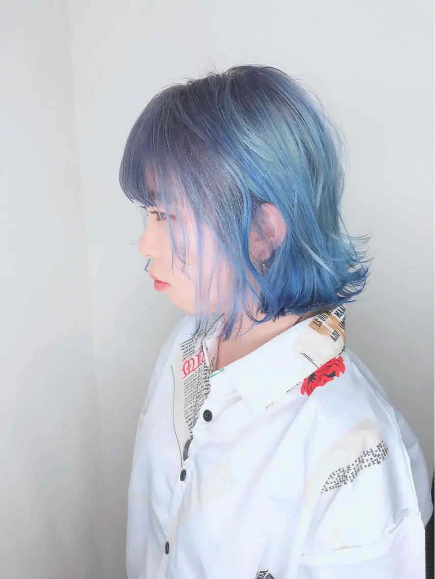 ミディアム カラー 佐藤 奈佳子 サトウ ナカコのヘアスタイル