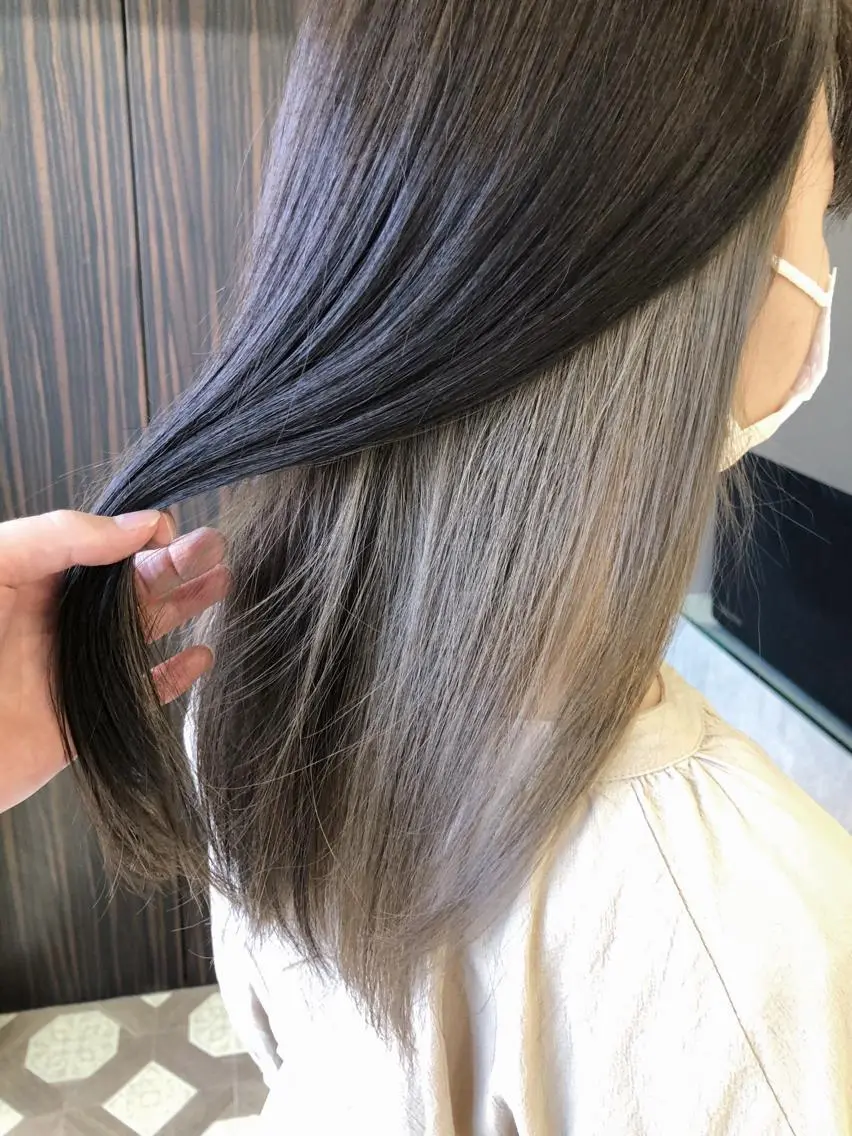 ミディアム カラー グレージュ ヘアカラー トリートメント GiseL天神カラー 髪質改善/ブリーチのヘアスタイル