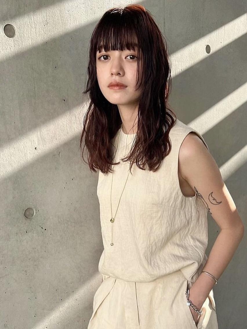 ロング 立川/韓国レイヤー/ 縮毛矯正🫧小雪のヘアスタイル