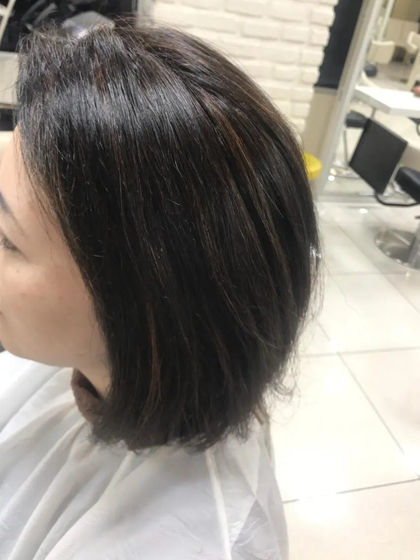 ミディアム カラー ハイライトカラー ハイライト 【暖色カラー特化】 中山由梨のヘアスタイル