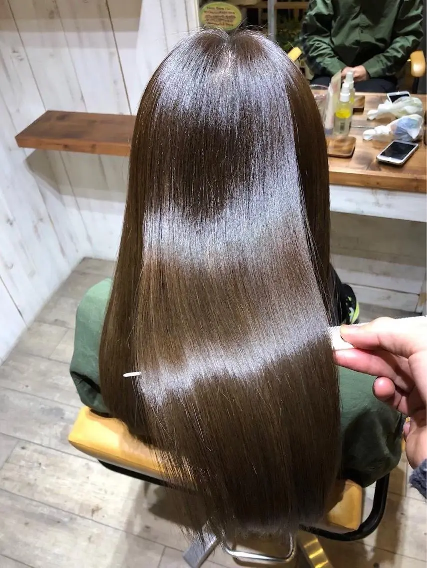 ロング トリートメント 髪質改善・白髪ぼかし /お悩み対応カラーのヘアスタイル