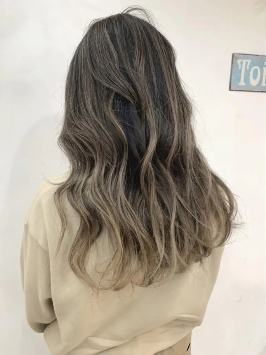 ロング カラー カット ヘアカラー 京都大人女性ショート 徒歩1分/秋山のヘアスタイル
