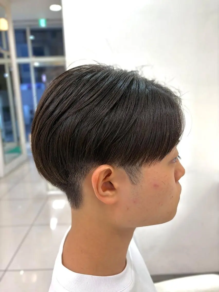 メンズ カット 縮毛矯正 ✨圧倒的ツヤ髪✨ 縮毛矯正👑間宮👑のヘアスタイル