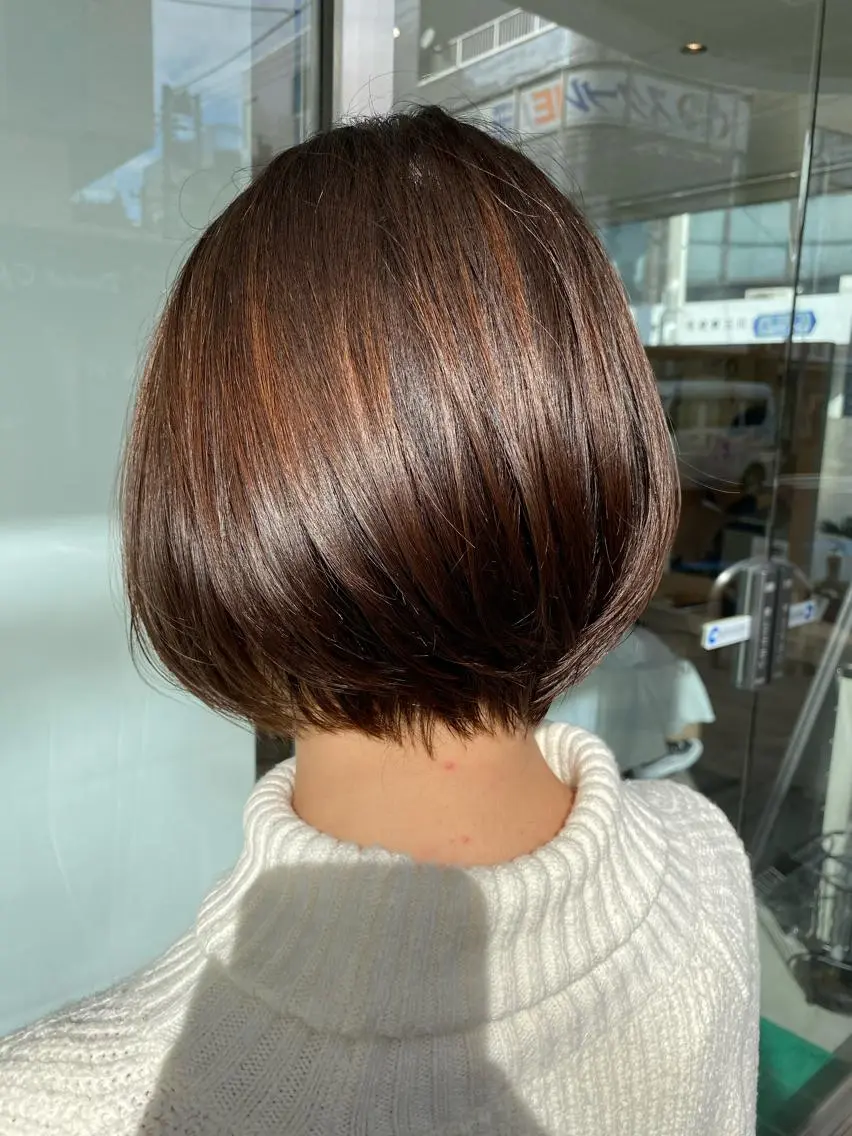 ショート カラー ショートボブ ブラウンカラー ナチュラルブラウン ボブ ショートヘア 寺内 紳悟のヘアスタイル