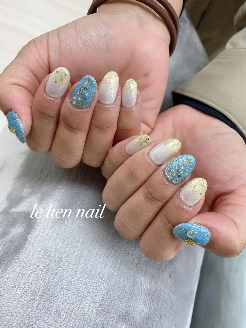 ネイル 冬ネイル クリスマス le lien nailのネイルデザイン