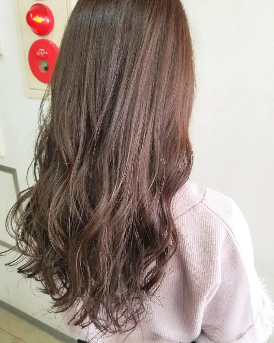 ロング カラー パーマ ヘアアレンジ メンズ キッズ ネイル マツエク・マツパ グレージュ 🌸グレージュ/ ベージュ🌸yutaのヘアスタイル