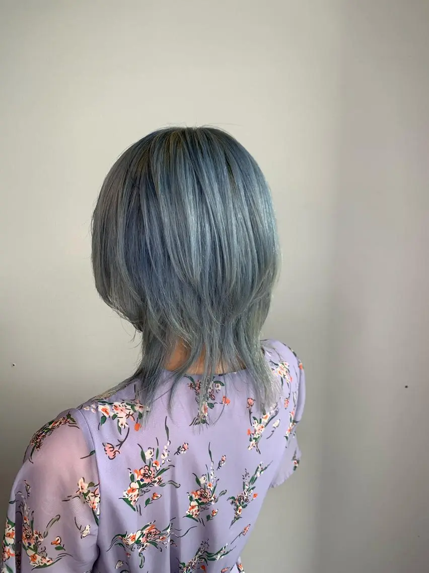 ミディアム カット ヘアカラー トリートメント 榎本 美雪のヘアスタイル