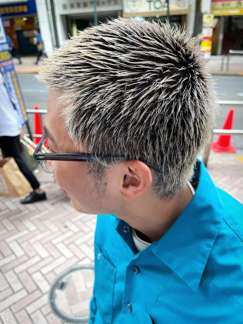 ショート カラー メンズ メンズベリーショート ベリーショート ダブルカラー ショートヘア 狩野 孝太郎のヘアスタイル