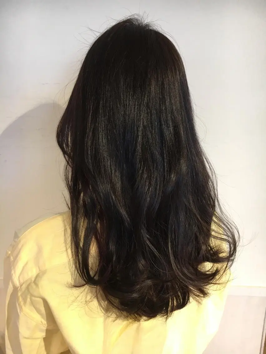 セミロング パーマ 野崎 ひかりのヘアスタイル