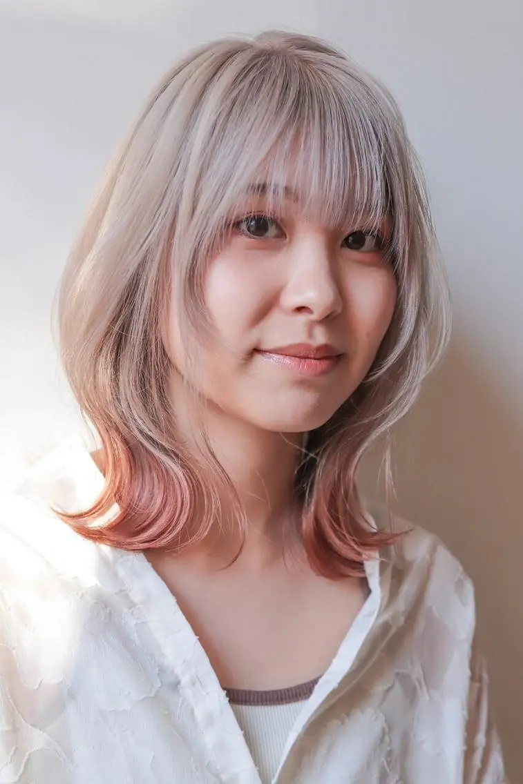 カラー セミロング カット ヘアカラー トリートメント .5 by soleil 小松店のヘアスタイル