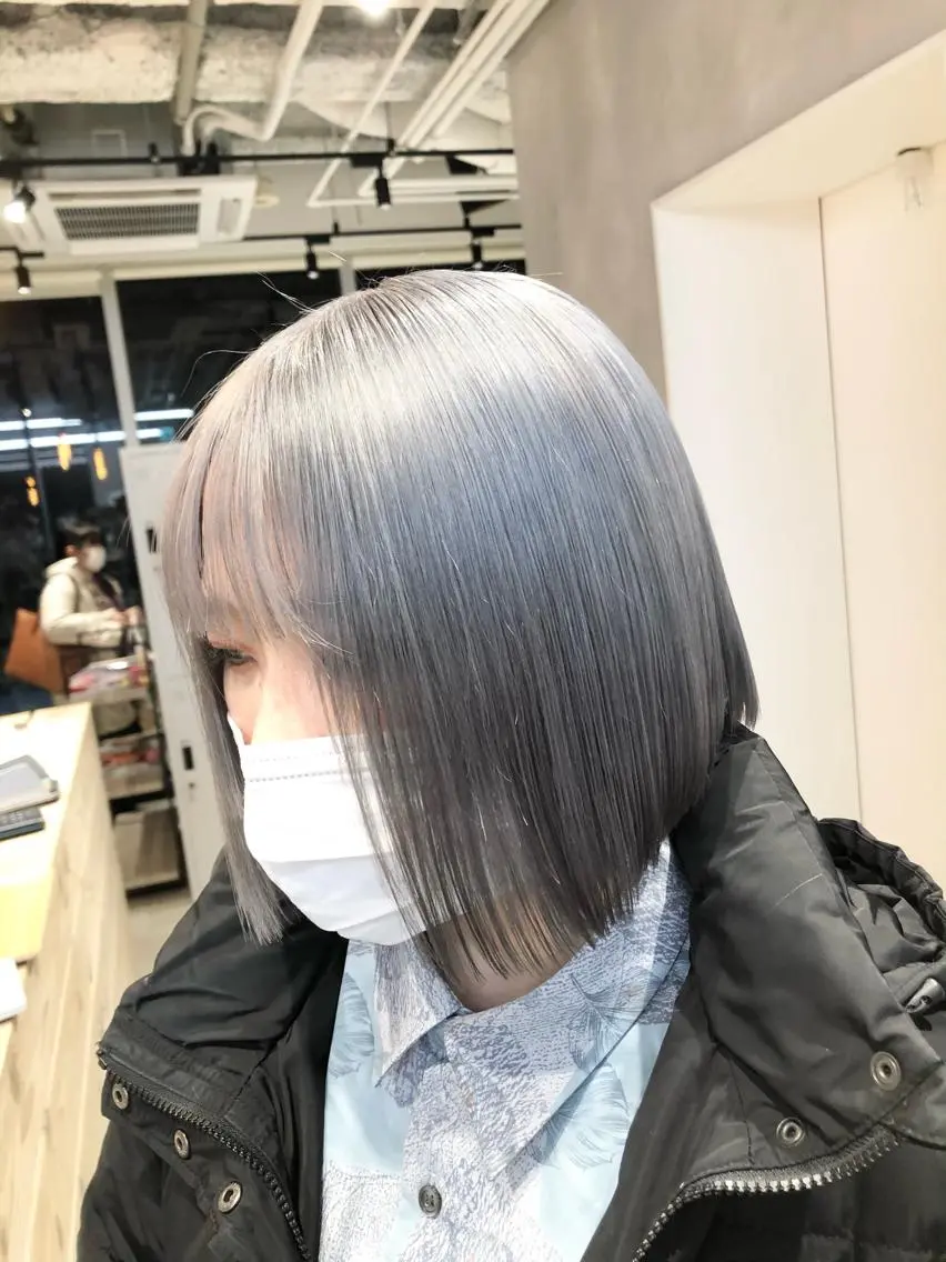 ショート カラー ハイトーン×レイヤー /遠藤将太のヘアスタイル