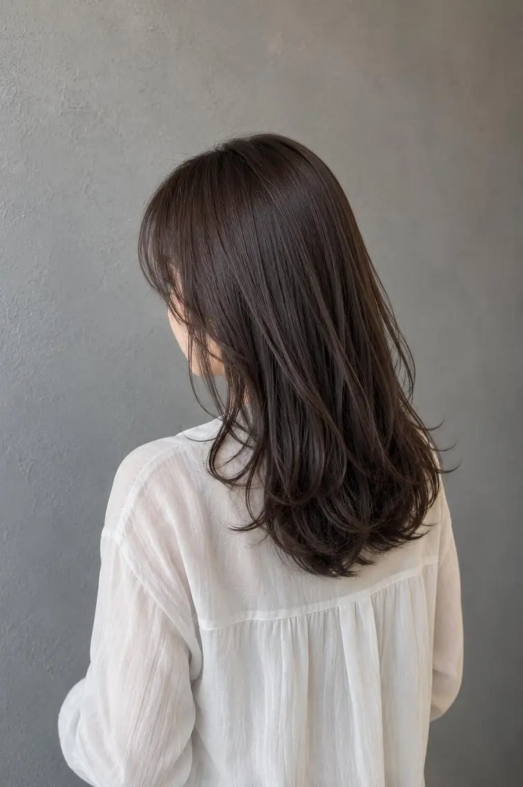 セミロング 川畑 理花のヘアスタイル