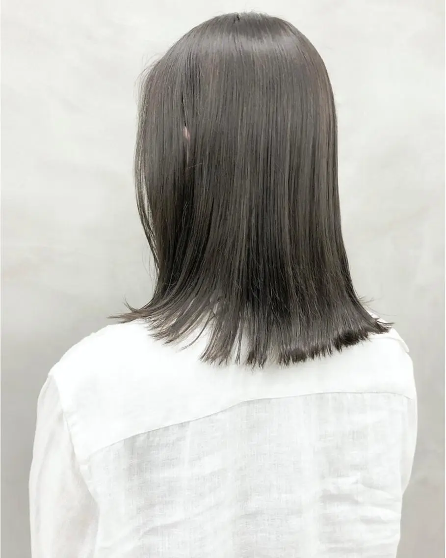 ミディアム カラー ミディアムパーマ バレイヤージュ ブリーチ ケアブリーチ デザインカラー 無料カットモデル募集 🌱ひょうがのヘアスタイル