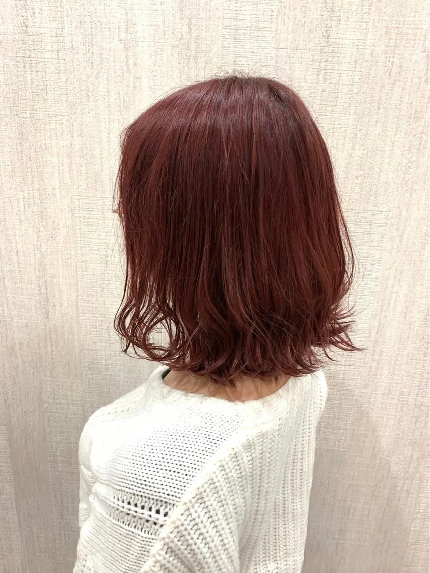 ミディアム カット ヘアカラー トリートメント 店長✨レイヤー✖️ 髪質改善✖️韓国ヘアのヘアスタイル