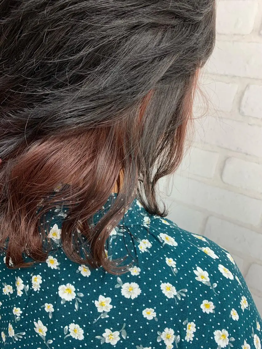 ミディアム カラー ブリーチカラー🫧 森　凪沙のヘアスタイル