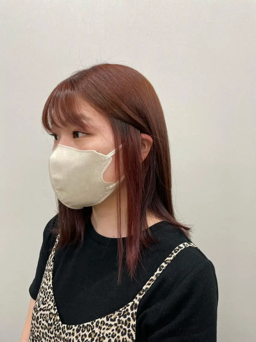 セミロング カラー ピンクカラー ヘアカラー けいと髪質改善 全年齢リピート多数のヘアスタイル